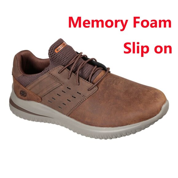 Brand New Skechers Men's Delson 3.0 Slip On Shoes - Memory Foam, Lightweight - Picture 1 of 5